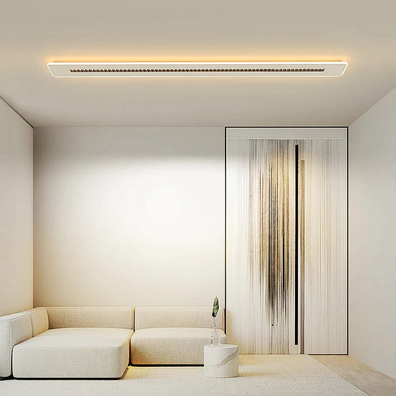 Afralia™ Slim Modern LED Strip Light for Balcony Aisle Living Room & Corridor