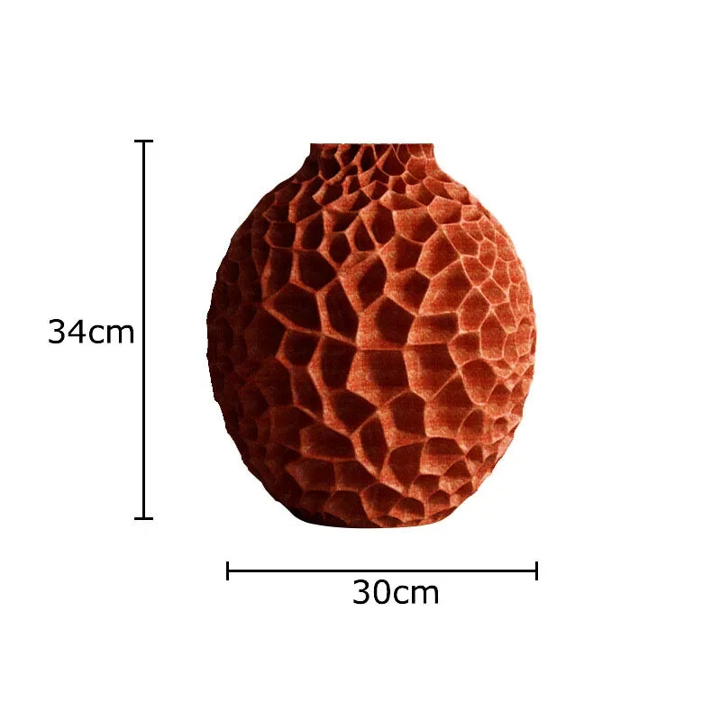 Afralia™ Honeycomb Texture Vase for Artificial Flower Arrangement