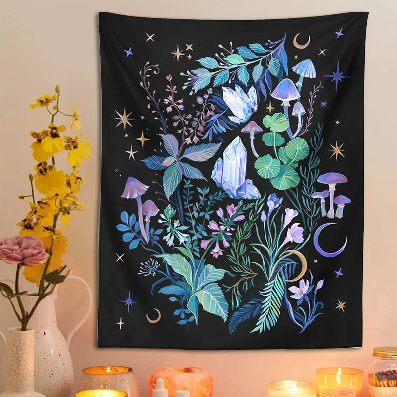 Afralia™ Magical Gardens Wall Tapestry for Bedroom, Dorm & Living Room Decor