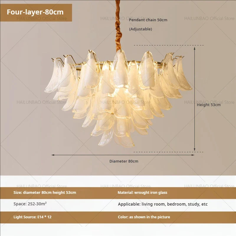 Afralia™ Magnolia Crystal Chandelier: Elegant French Style Dining Room Art Light