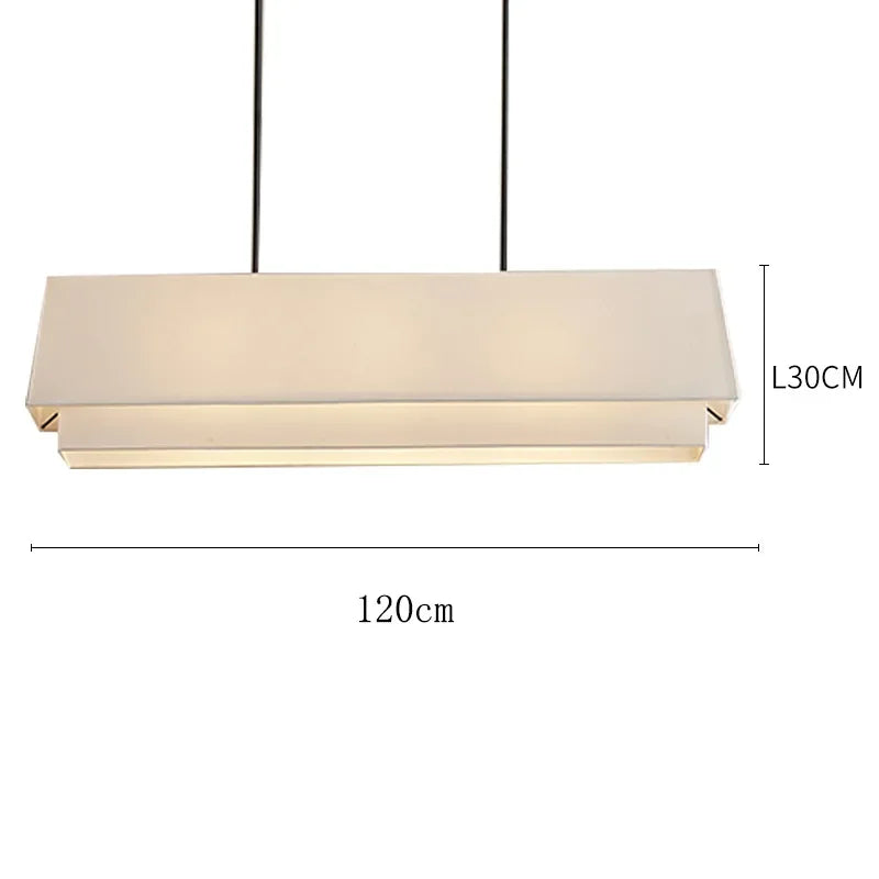 Afralia™ Japanese Style Tiered Pendant Lamp: Minimalist Fabric Shade for Living Room & Kitchen Counter