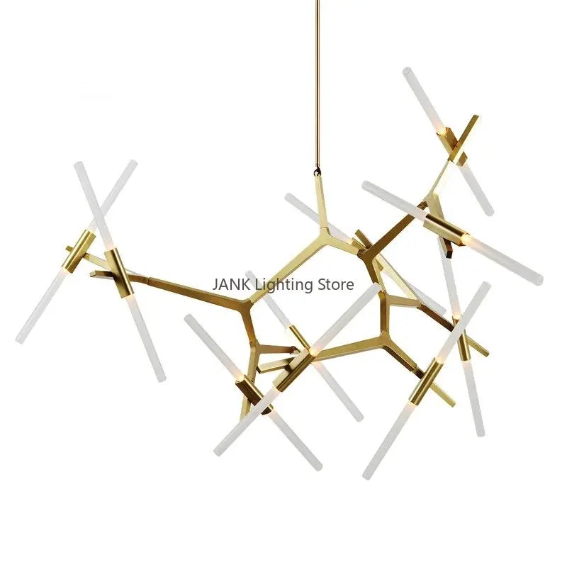 Afralia™ Minimalist LOFT Branch Chandelier LED Pendant Lamps for Ceiling