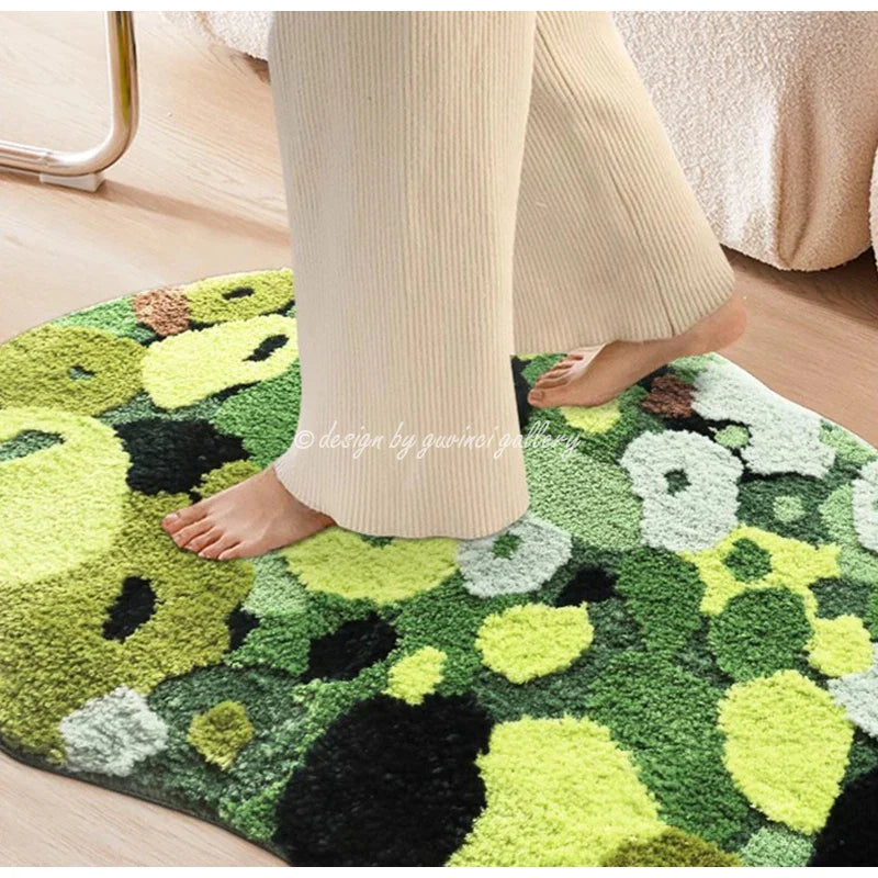 Afralia™ Monet Garden Rose Valley Hand Tufted Rug 60x90cm for Home Decor