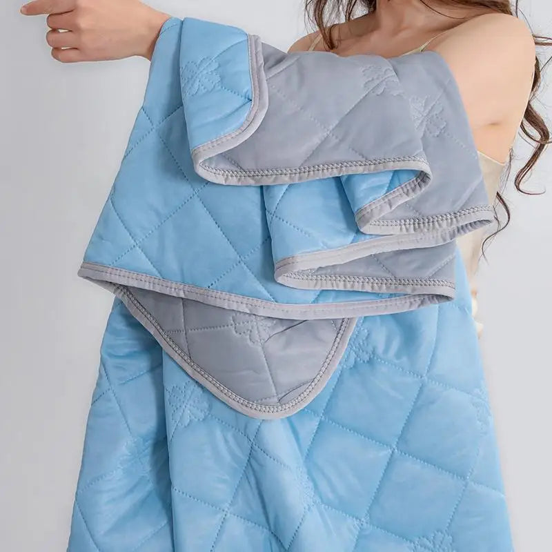 Afralia™ Summer Thin Silk Quilt, Lightweight Cool Silk Air-Conditioned Blanket