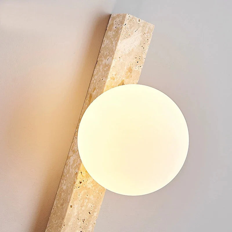 Afralia™ Yellow Cave Stone Wall Lamp, Industrial Style, Restaurant Living Room Hallway