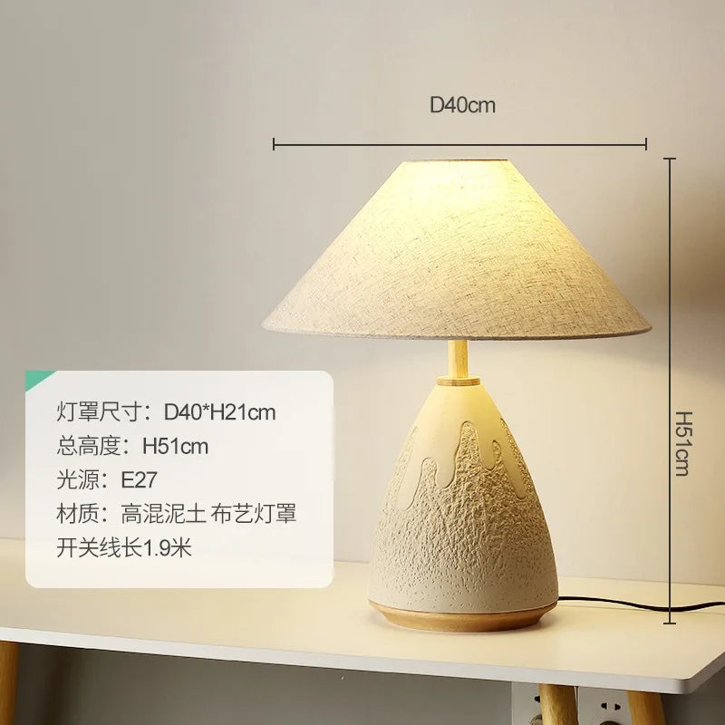 Afralia™ Concrete LED Table Lamp Industrial Design for Bedroom, Hotel, Bar
