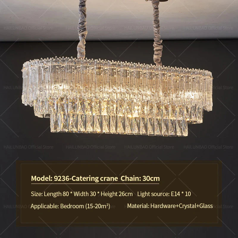 Afralia™ Crystal Chandelier: Luxury Modern Room Lighting for Living Room, Dining Room, Bedroom