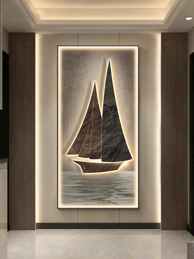 Afralia™ LED Wall Lamp for Modern Creative Wall Decoration in Bedroom, Living Room & Study