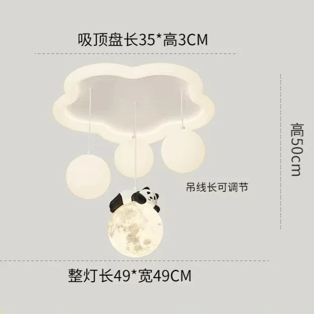 Afralia™ Cloud Bubble Ball Ceiling Light for Kids' Room Bedroom Nursery