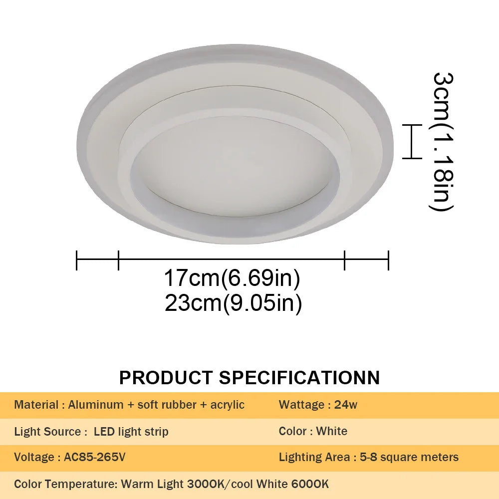 Afralia™ Acrylic LED Ceiling Lamp: Modern Home Decor Lighting for Bedroom, Hallway, and Aisle