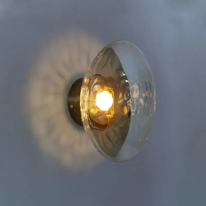 Afralia™ LED Glass Wall Sconce for Living Room Background Lighting