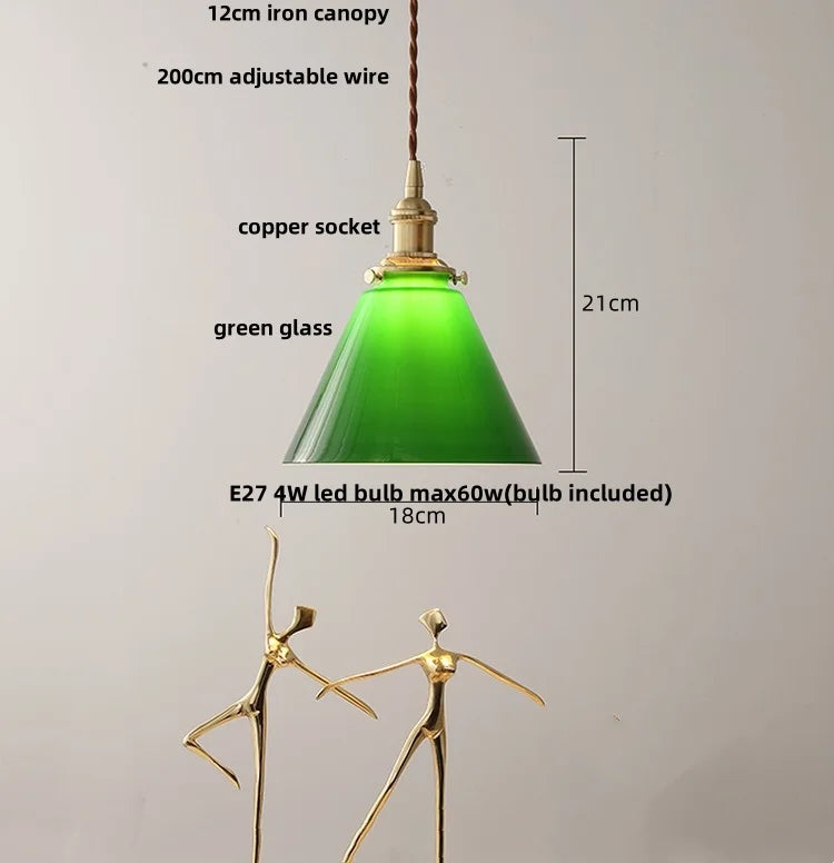 Afralia™ Clear Glass LED Pendant Lamp Modern Nordic Style Adjustable Hanging Light