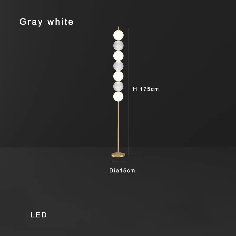 Afralia™ White Balls Floor Lamp: Modern Living Room Decoration & Mood Light