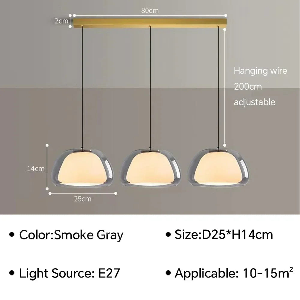 Afralia™ Jelly Amber Chandelier - Luxury Glass Lighting Fixtures for Home Decor