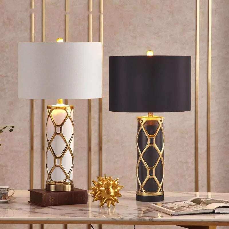 Afralia™ Ceramic Nordic Table Lamp: Luxury Designer Replica for Home Living Room and Bedroom Décor