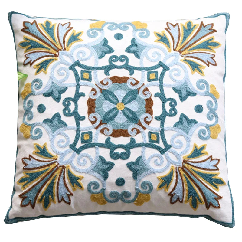 Afralia™ Embroidered Pillowcase, Premium Cushion Cover, 45x45, Home Decor