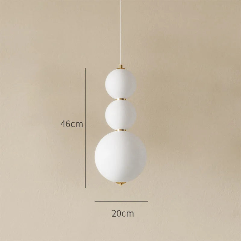 Afralia™ Glass Ball Chandelier Pendant Light for Living Bedroom