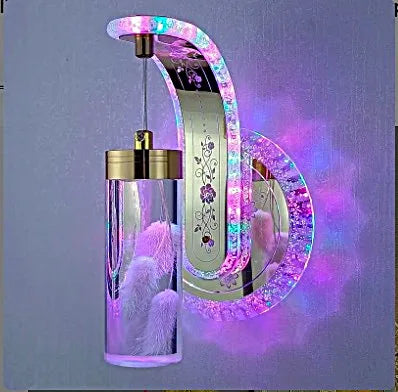 Afralia™ Colorful Pressed Flower Wall Sconce LED Lights