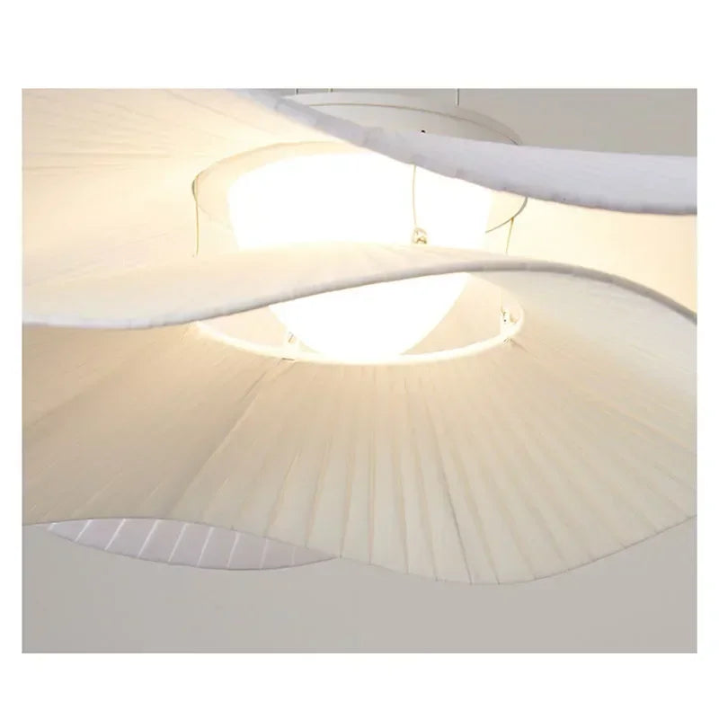 Afralia™ White Dome Pendant Light: Modern Minimalist Fabric for Bedroom, Dining Room, Living Room