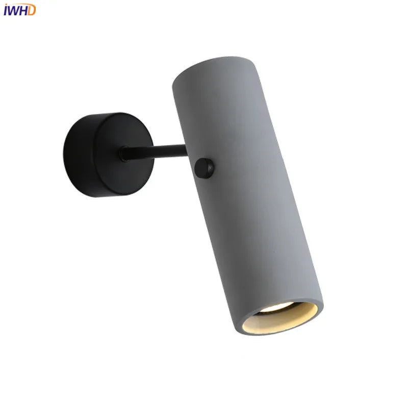 Afralia™ Loft Industrial LED Wall Light | Rotate Adjustable Cement Gray Vintage Wandlamp