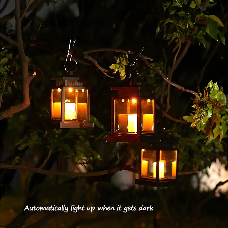 Afralia™ Solar Candle Lantern: Waterproof Garden Palace Lamp with Hook, Outdoor LED Lighting