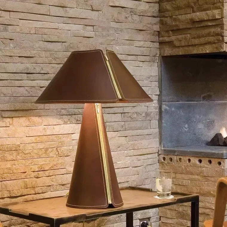 Modern Minimalist Leather Table Lamp by Afralia™ - Nordic Design, Study Bedroom Desk Lamp