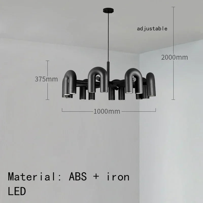 Afralia™ Nordic Chandelier: Adjustable Pendant Lights, Ceiling Hanging Lamp