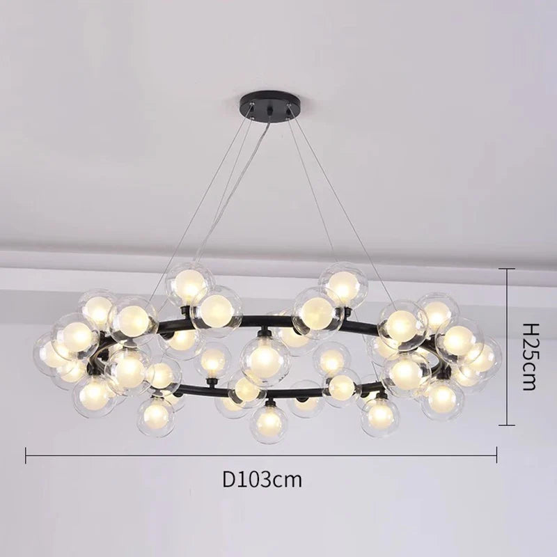 Afralia™ Modern LED Pendant Light Chandeliers for Living Room Dining Room Home Decor
