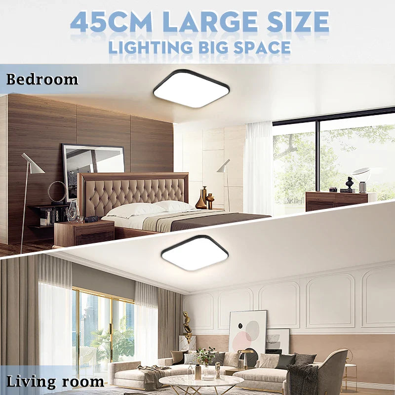 Afralia™ Modern Square LED Ceiling Light Panel Fixture for Kitchen Bedroom Living Room