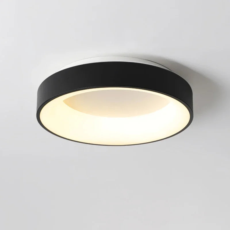 Afralia™ Modern Circle Ceiling Lights with Remote Control for Bedroom and Living Room
