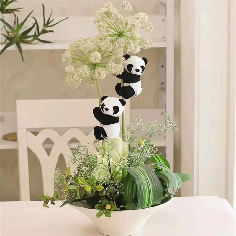 Afralia™ Cute Panda Plush Clip-On Pendant - Small Funny Bedroom Decoration