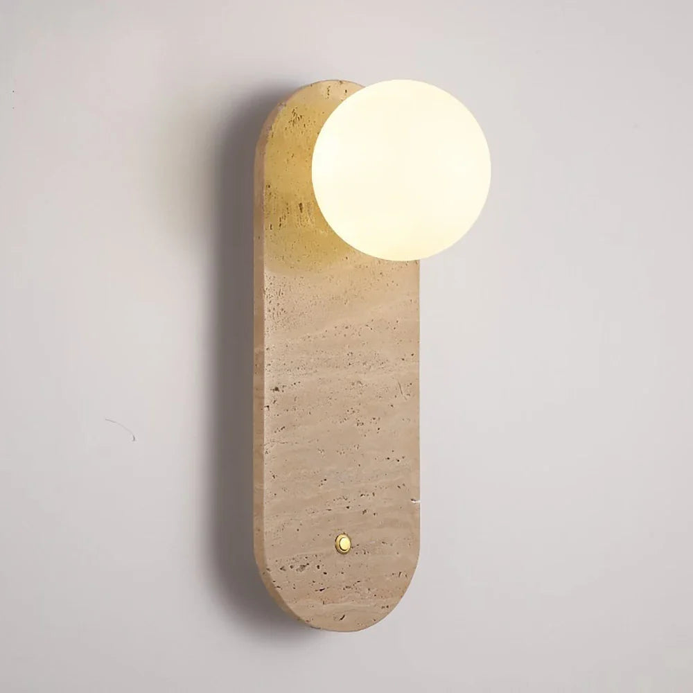 Afralia™ Marble Wall Lamp: Nordic Modern LED Sconce for Bedroom, Living Room, and Corridor