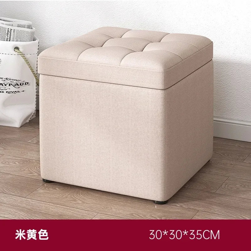 Afralia™ Small Storage Stool Ottoman Step Bench for Home, Sofa, Vanity - Portable & Stylish