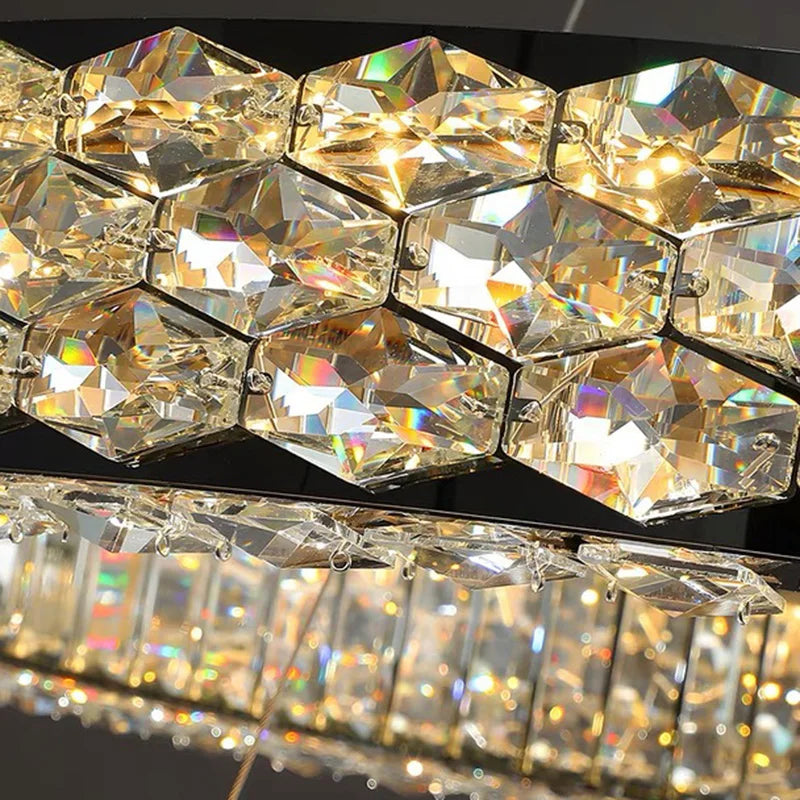 Afralia™ Modern Crystal Chandelier for Elegant Living Room Decor