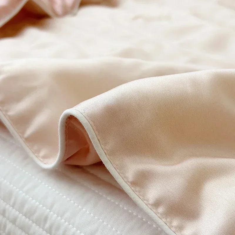 Afralia™ Silky Lyocell Summer Quilt: Soft & Cooling Comforter for Children & Adults