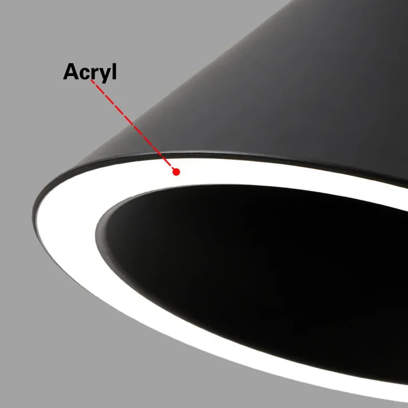 Afralia™ Modern Black & White Pendant Lamps for Kitchen, Living, Dining Room, Bar - LED Hanging Fixture