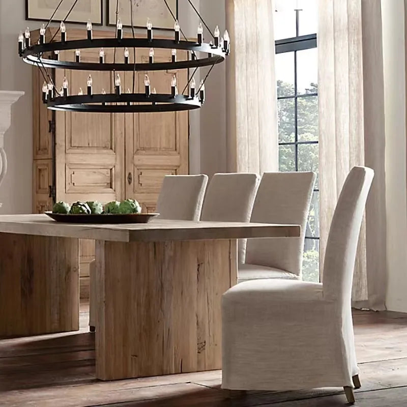 Afralia™ Vintage Iron Double Pendant Chandelier - Industrial LED Lighting for Home and Hospitality