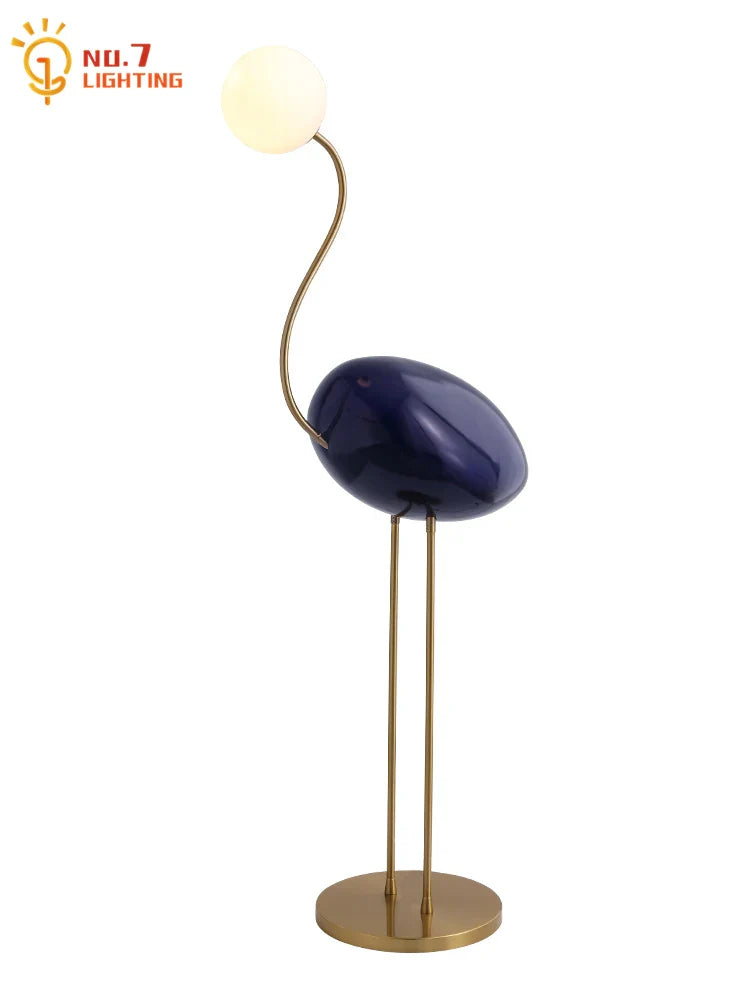 Afralia™ Flamingo Corner Floor Lamp | Nordic Design Luxury Art Decor | LED E27 | Vertical Stand