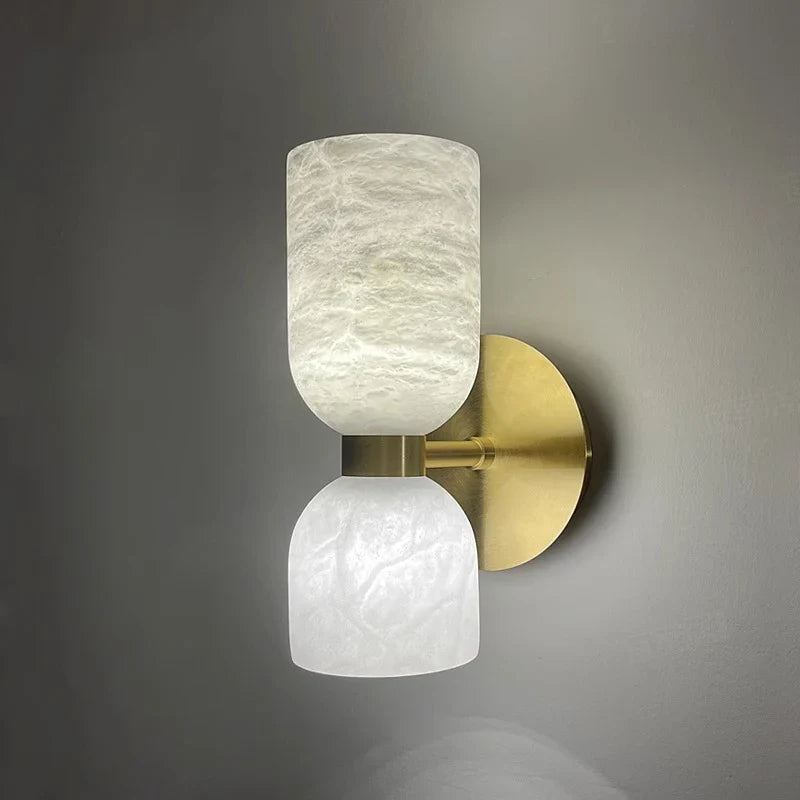 Afralia™ Marble Semicircle Wall Lamp Luxury Sconce Italian Design