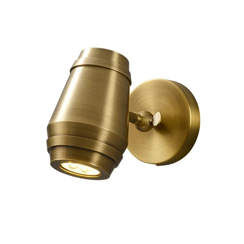 Afralia™ Brass Wall Lamp: Postmodern Minimalist Nordic Style for Bedroom, Apartment, or Living Room