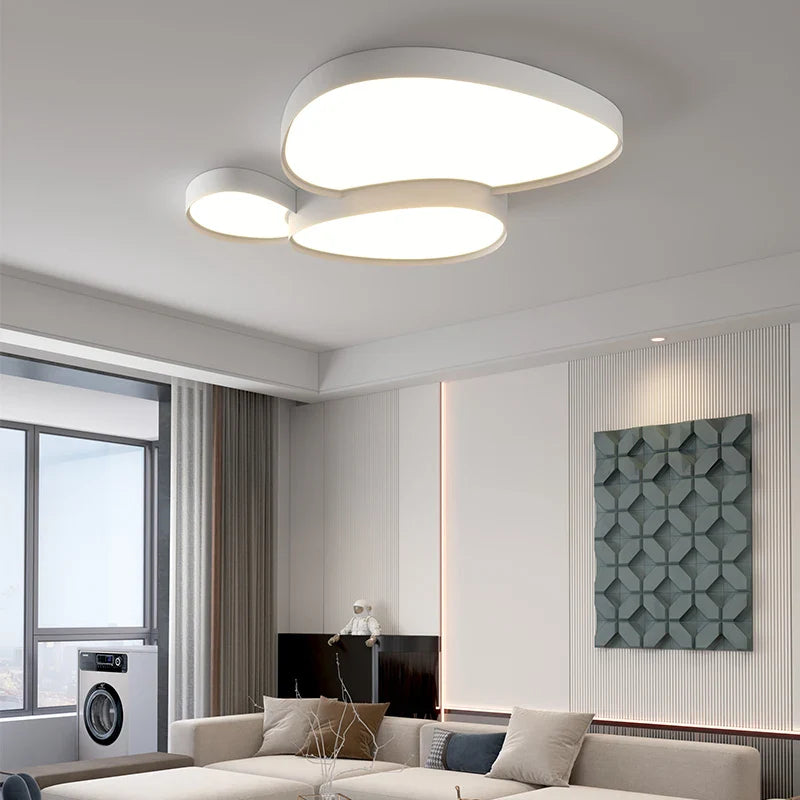 Afralia™ Modern Round LED Ceiling Lamp for Living Room and Bedroom