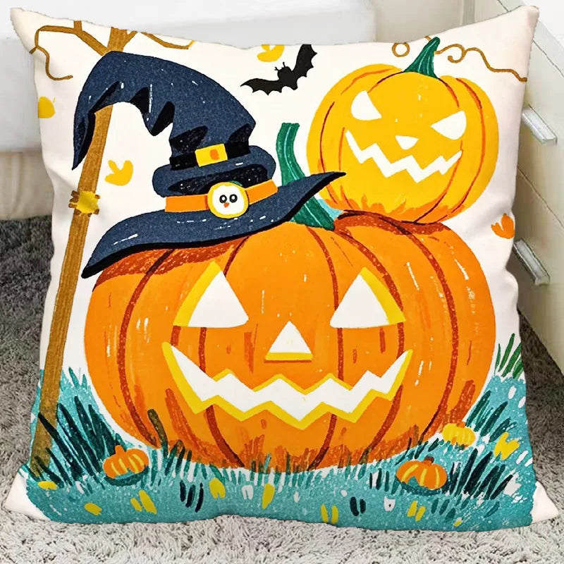Afralia™ Halloween Plush Cartoon Pillow for Living Room and Bedroom, Festive Decoration