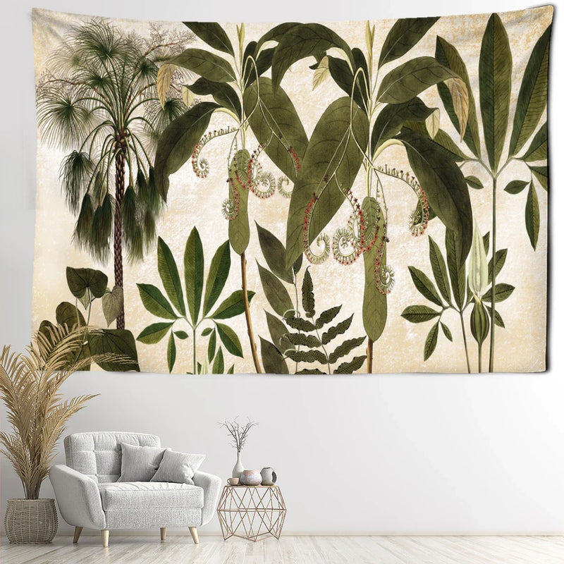 Tropical Banana Leaf Tapestry Wall Hanging by Afralia™ - Boho Chic Home Decor