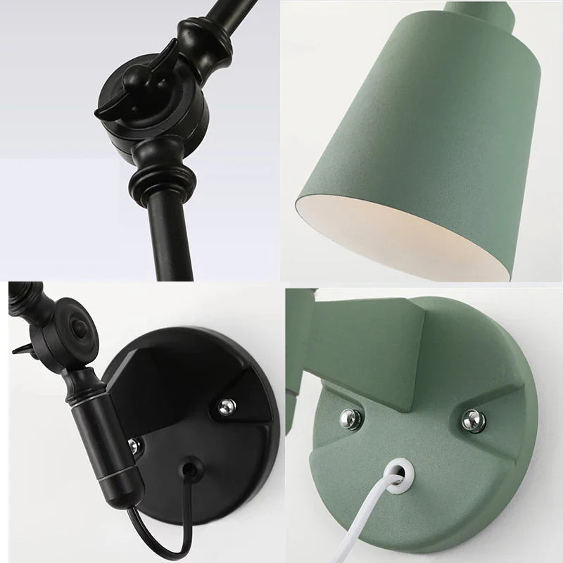 Afralia™ Adjustable Telescopic Wall Lamp for Indoor Lighting in Living Room, Bedroom, Study