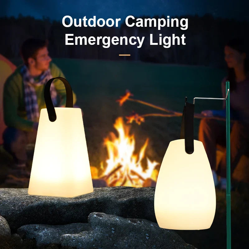 Afralia™ Portable LED Night Light with Remote Control for Household, Camping, and Atmosphere