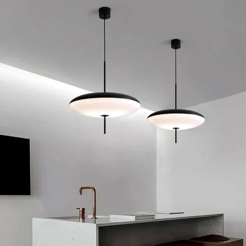 Afralia™ LED Flying Saucer Pendant Lights for Dining Room, Restaurant, and Living Room