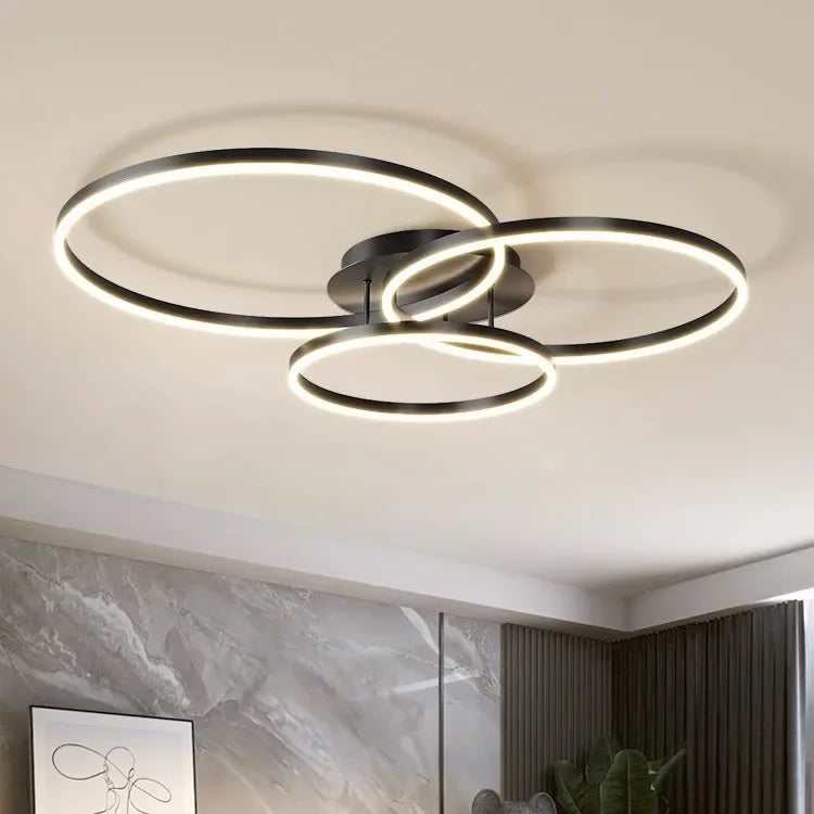Afralia™ LED Chandelier Modern Style Ceiling Lamp Bedroom Dining Room Light