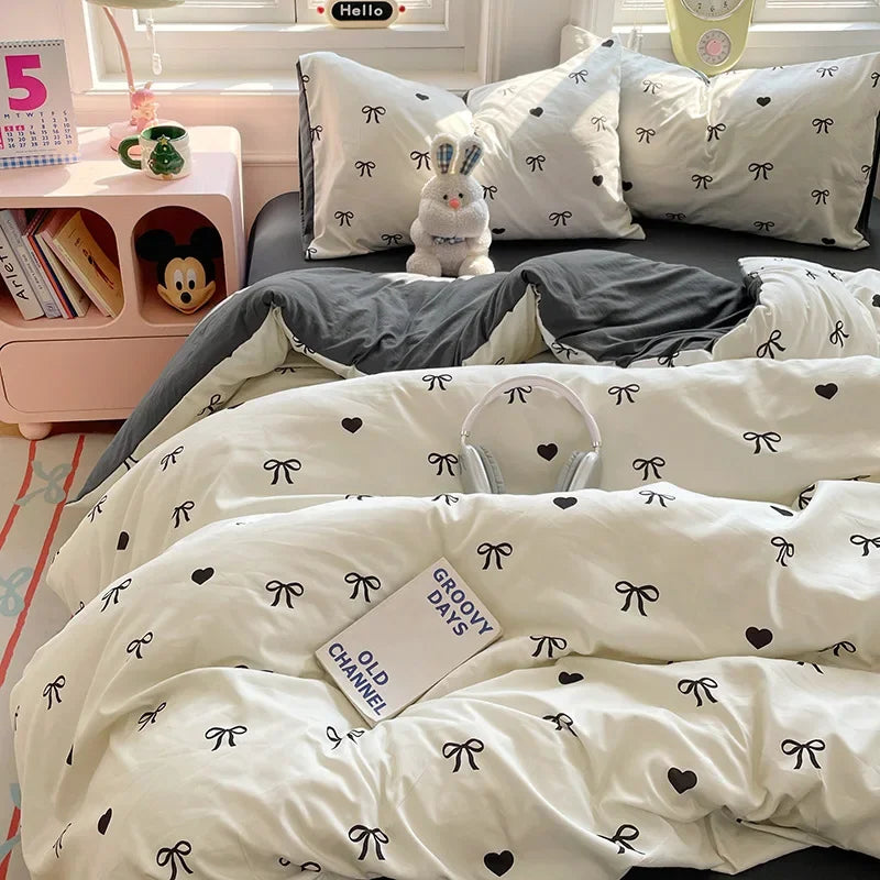 Afralia™ Floral Printed Cotton Quilt Cover Sets - Soft & Breathable Bedclothes