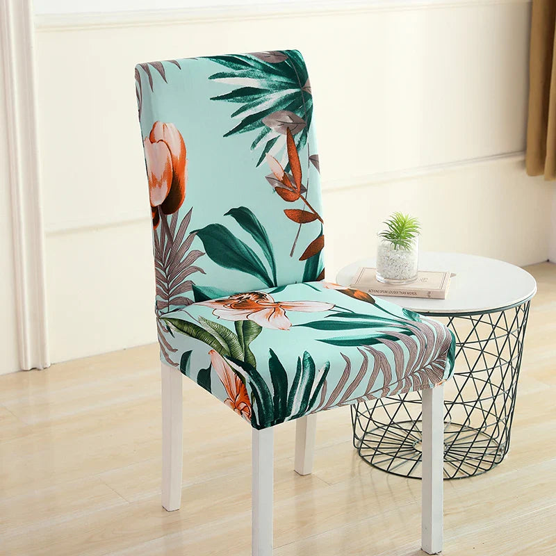 Afralia™ Stretch Print Chair Cover - Elastic Seat Slipcover