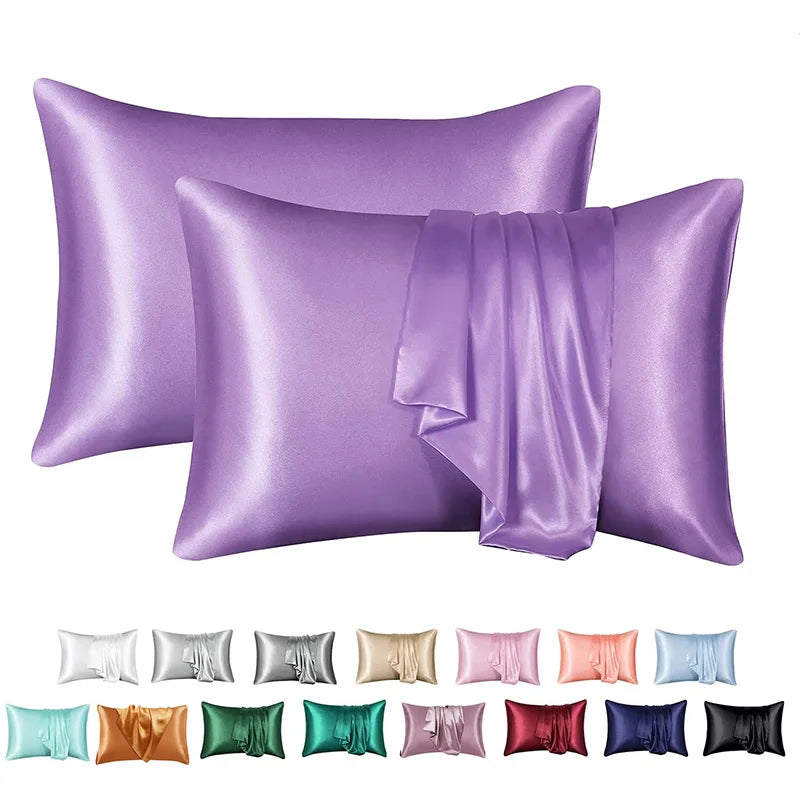 Afralia™ Luxe Rayon Pillowcase: Silky Smooth Satin Pillow Cover for Premium Comfort